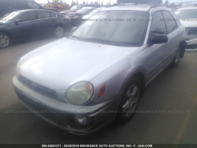 JF1GG68532H813775 - 2002 SUBARU IMPREZA OUTBACK SPORT SILVER photo 2