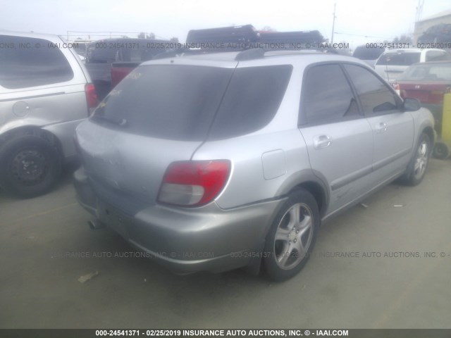 JF1GG68532H813775 - 2002 SUBARU IMPREZA OUTBACK SPORT SILVER photo 4