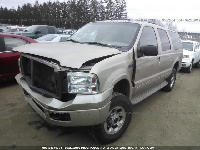 1FMNU43SX5EB69396 - 2005 FORD EXCURSION LIMITED GOLD photo 2