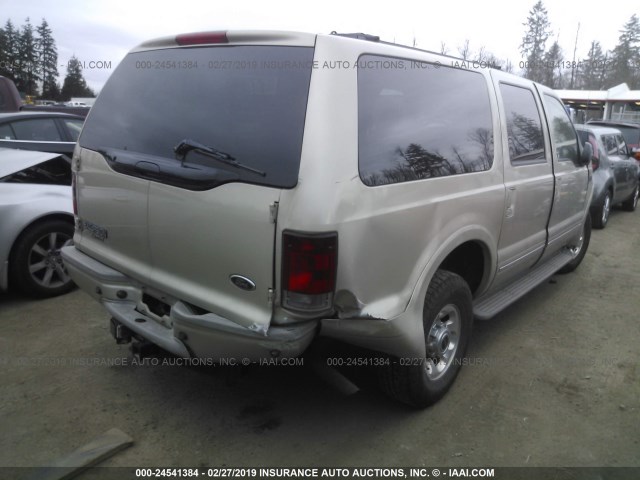 1FMNU43SX5EB69396 - 2005 FORD EXCURSION LIMITED GOLD photo 4