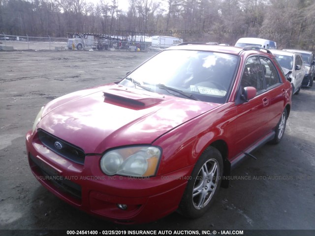 JF1GG29674G800889 - 2004 SUBARU IMPREZA WRX RED photo 2