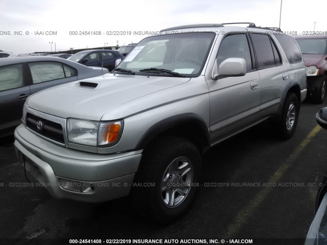 JT3HN86R0Y0266966 - 2000 TOYOTA 4RUNNER SR5 SILVER photo 2