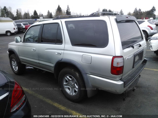 JT3HN86R0Y0266966 - 2000 TOYOTA 4RUNNER SR5 SILVER photo 3