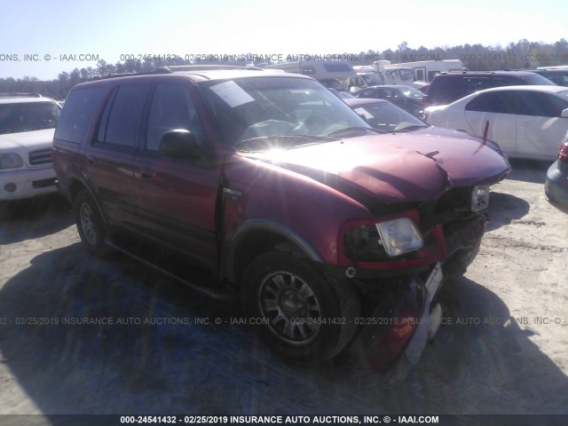 1FMRU1566YLC32591 - 2000 FORD EXPEDITION XLT RED photo 1