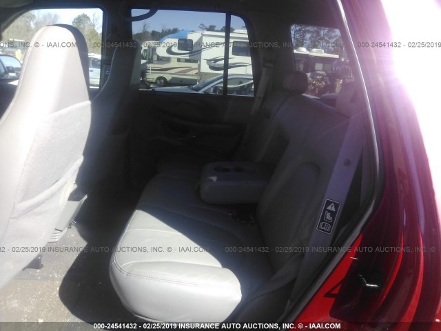 1FMRU1566YLC32591 - 2000 FORD EXPEDITION XLT RED photo 8