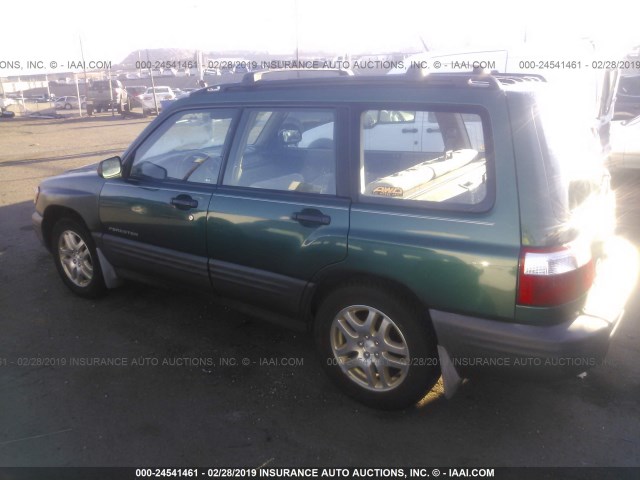 JF1SF63581H734640 - 2001 SUBARU FORESTER L GREEN photo 3