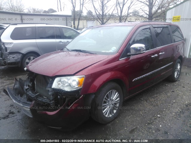 2C4RC1CG2DR778471 - 2013 CHRYSLER TOWN & COUNTRY TOURING L RED photo 2