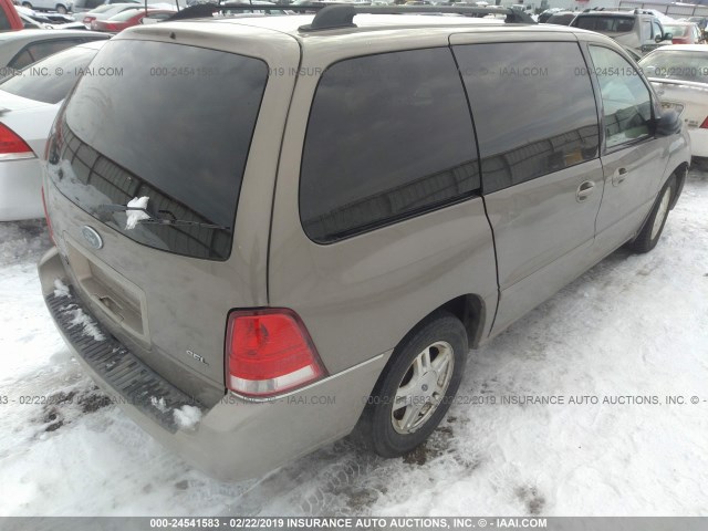 2FMZA522X6BA33879 - 2006 FORD FREESTAR SEL TAN photo 4