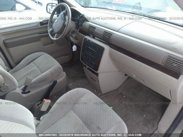 2FMZA522X6BA33879 - 2006 FORD FREESTAR SEL TAN photo 5