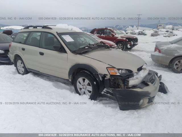 4S4BP61C557353831 - 2005 SUBARU LEGACY OUTBACK 2.5I SILVER photo 1