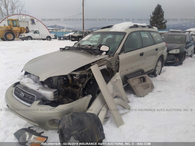 4S4BP61C557353831 - 2005 SUBARU LEGACY OUTBACK 2.5I SILVER photo 2