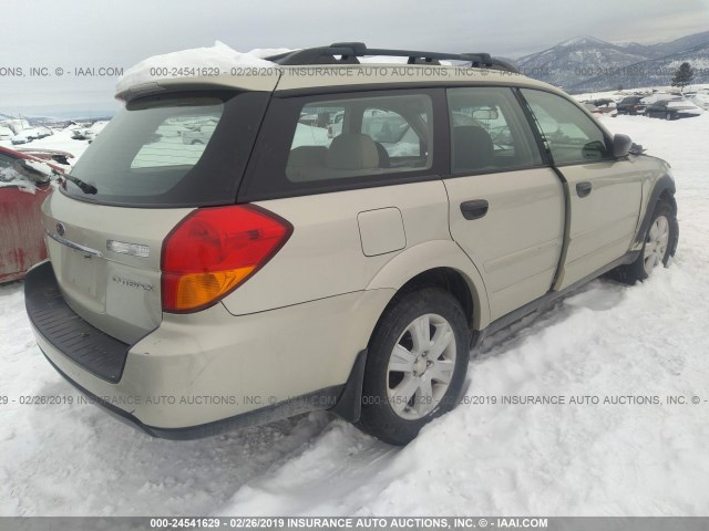 4S4BP61C557353831 - 2005 SUBARU LEGACY OUTBACK 2.5I SILVER photo 4