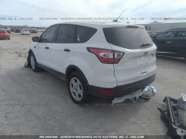 1FMCU0F7XJUB71964 - 2018 FORD ESCAPE S WHITE photo 3