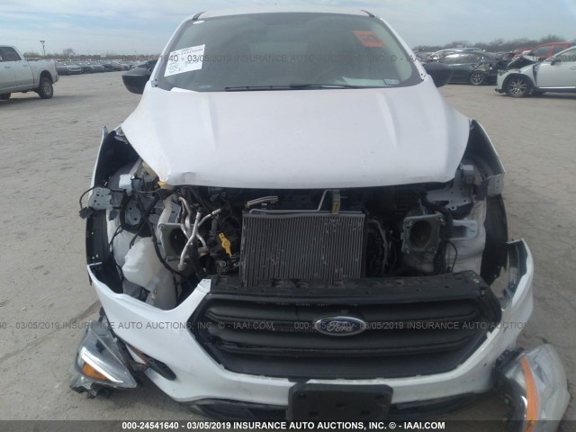 1FMCU0F7XJUB71964 - 2018 FORD ESCAPE S WHITE photo 6