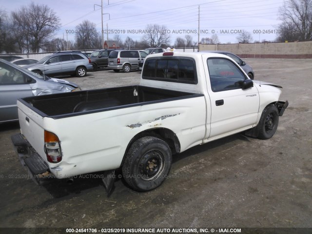 4TAUN41B6SZ035453 - 1995 TOYOTA TACOMA WHITE photo 4