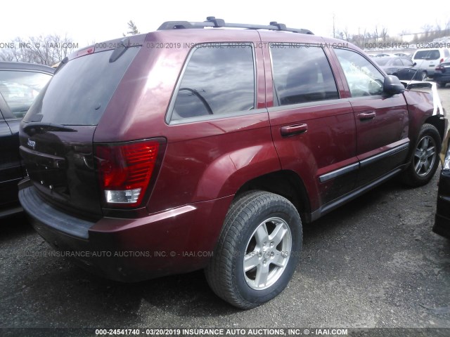 1J8GR48KX7C522539 - 2007 JEEP GRAND CHEROKEE LAREDO/COLUMBIA/FREEDOM 栗色 照片 4
