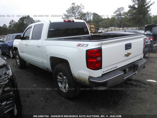 3GCUKREC3FG310537 - 2015 CHEVROLET SILVERADO K1500 LT WHITE photo 3