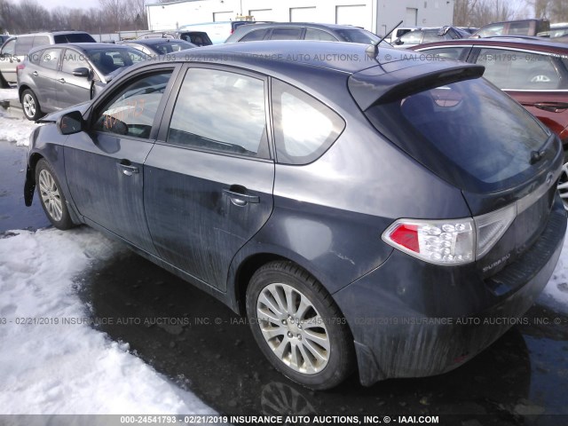 JF1GH61668H802780 - 2008 SUBARU IMPREZA 2.5I GRAY photo 3