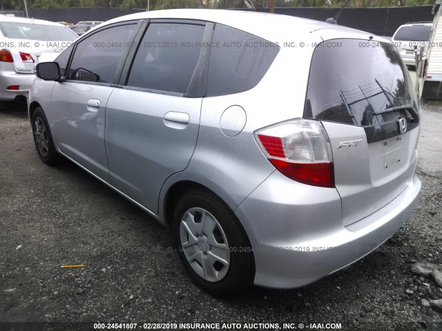 JHMGE8H31CS006068 - 2012 HONDA FIT SILVER photo 3