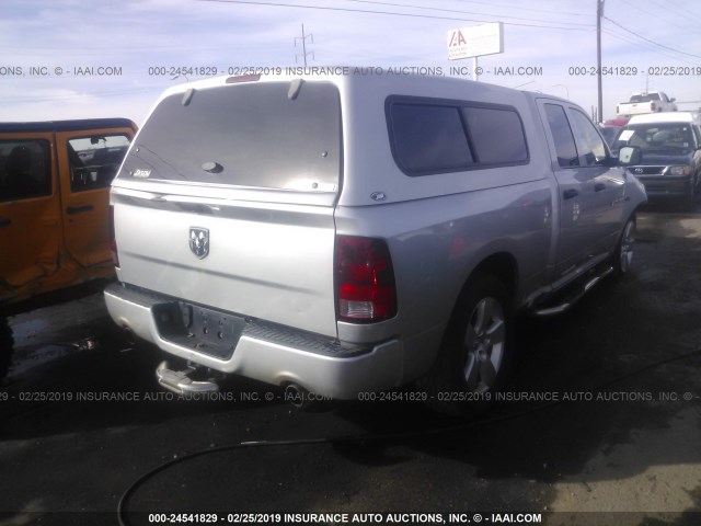 1C6RD6FTXCS183116 - 2012 DODGE RAM 1500 ST SILVER photo 4