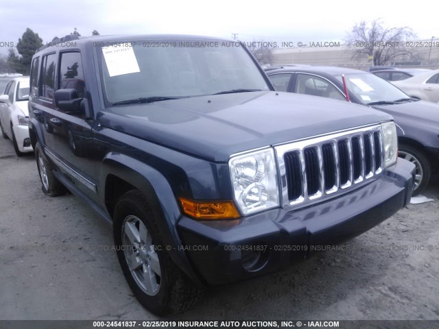 1J8HG48K97C588526 - 2007 JEEP COMMANDER BLACK photo 1