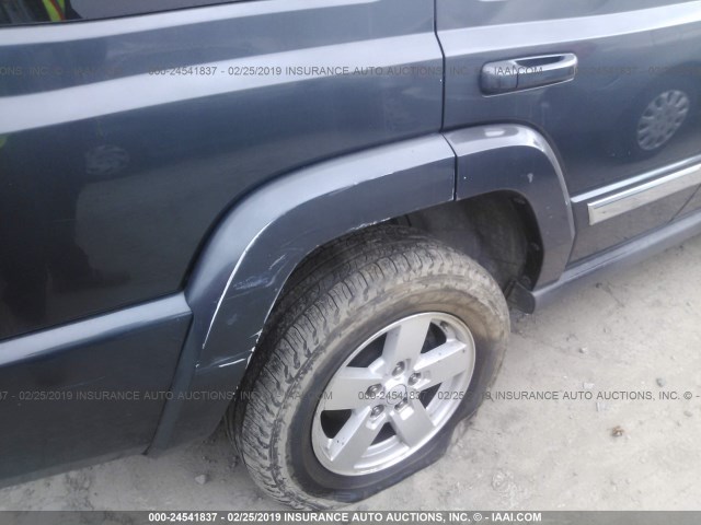 1J8HG48K97C588526 - 2007 JEEP COMMANDER BLACK photo 6