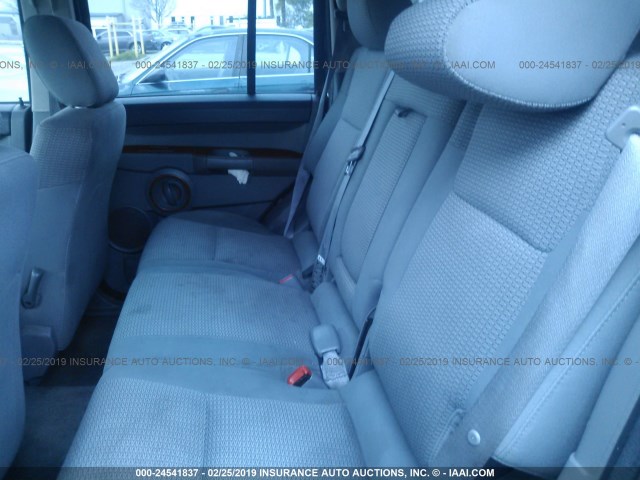 1J8HG48K97C588526 - 2007 JEEP COMMANDER BLACK photo 8