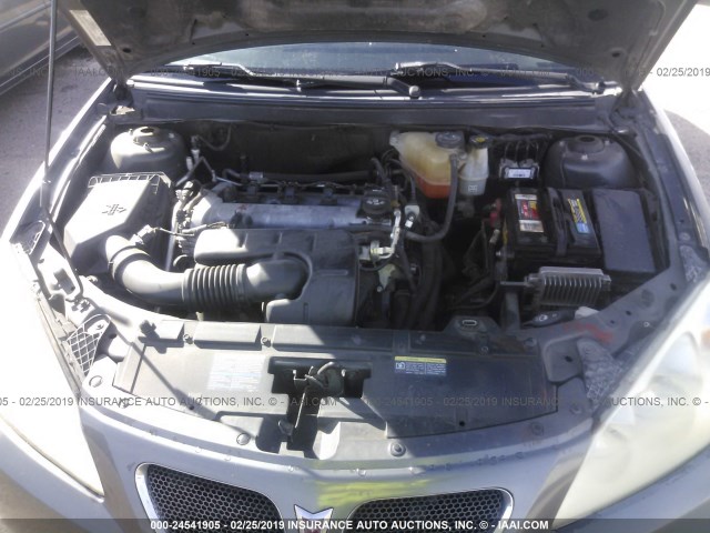 1G2ZF58B974128916 - 2007 PONTIAC G6 VALUE LEADER/BASE GRAY photo 10