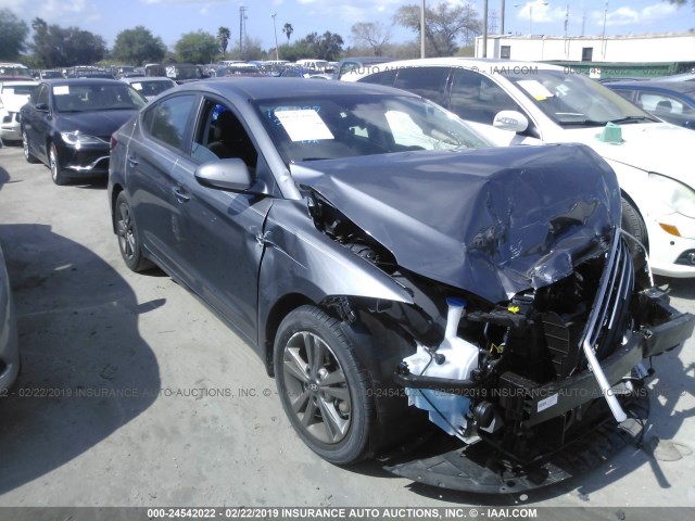 5NPD84LF0JH257505 - 2018 HYUNDAI ELANTRA SEL/VALUE/LIMITED GRAY photo 1