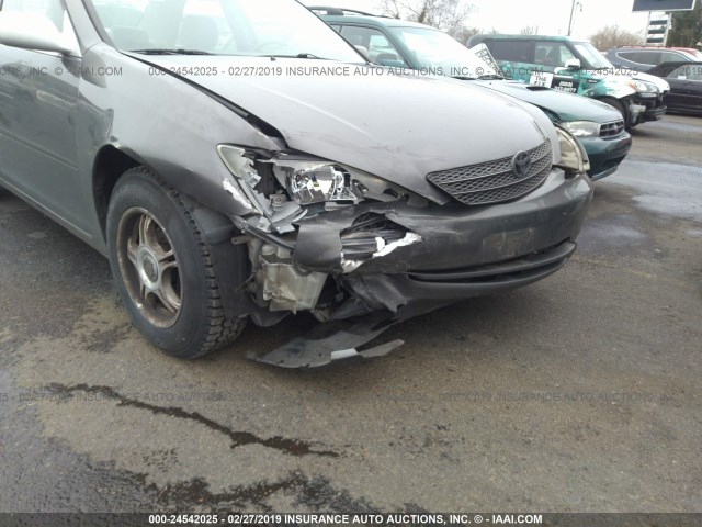 JTDBE32K540277338 - 2004 TOYOTA CAMRY LE/XLE Сұр фото 6