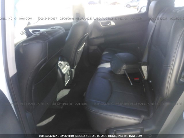 5N1DR2MN3HC907243 - 2017 NISSAN PATHFINDER S/SV/SL/PLATINUM WHITE photo 8