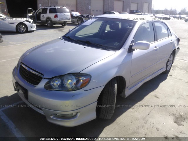 1NXBR32E88Z955184 - 2008 TOYOTA COROLLA CE/LE/S SILVER photo 2