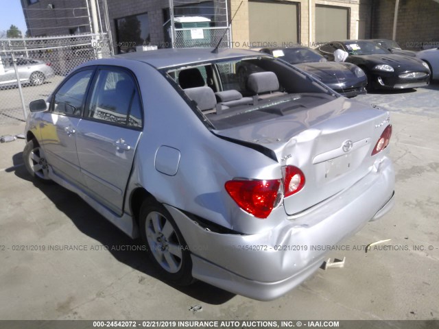 1NXBR32E88Z955184 - 2008 TOYOTA COROLLA CE/LE/S SILVER photo 3