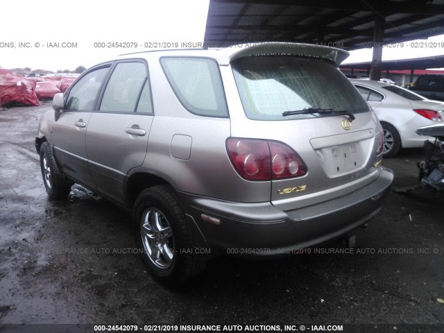 JT6GF10U4Y0071579 - 2000 LEXUS RX 300 GOLD photo 3