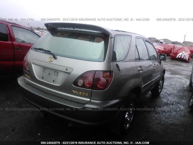 JT6GF10U4Y0071579 - 2000 LEXUS RX 300 GOLD photo 4