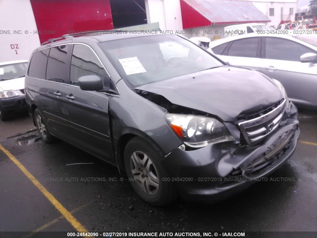 5FNRL38737B408375 - 2007 HONDA ODYSSEY EXL GRAY photo 1