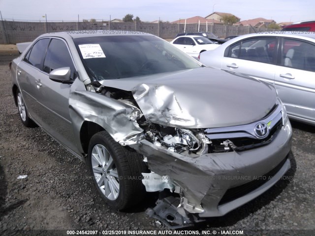 4T4BF1FKXER350551 - 2014 TOYOTA CAMRY L/SE/LE/XLE 棕色 照片 1