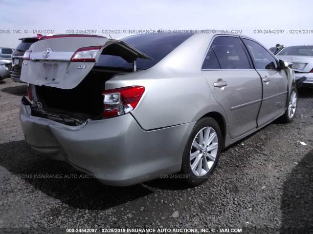 4T4BF1FKXER350551 - 2014 TOYOTA CAMRY L/SE/LE/XLE 棕色 照片 4