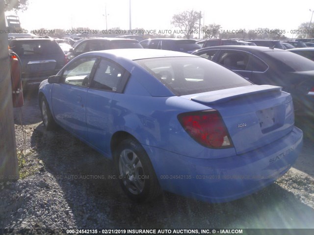1G8AN12F35Z150937 - 2005 SATURN ION LEVEL 2 BLUE photo 3