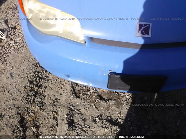 1G8AN12F35Z150937 - 2005 SATURN ION LEVEL 2 BLUE photo 6