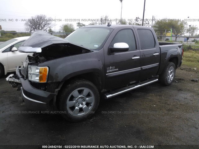 3GTP1VE05BG203109 - 2011 GMC SIERRA C1500 SLE GRAY photo 2