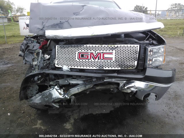 3GTP1VE05BG203109 - 2011 GMC SIERRA C1500 SLE GRAY photo 6