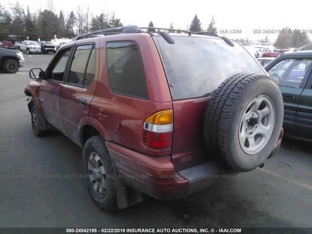 4S6DM58W1Y4412236 - 2000 HONDA PASSPORT EX/LX ORANGE photo 3