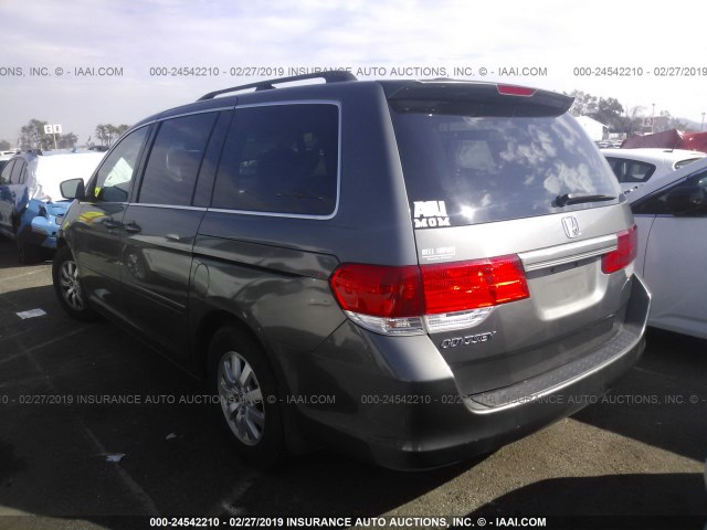 5FNRL387X8B078798 - 2008 HONDA ODYSSEY EXL GRAY photo 3