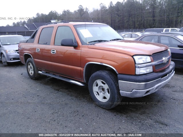 3GNEC12TX4G242071 - 2004 CHEVROLET AVALANCHE C1500 ORANGE photo 1