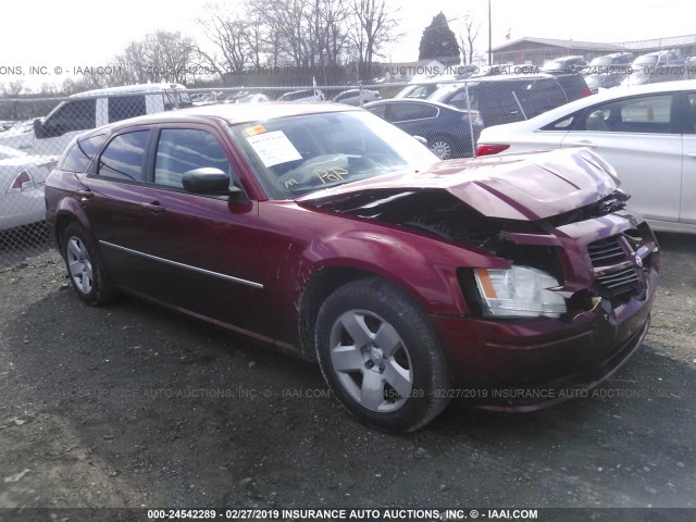 2D4FV47T38H147393 - 2008 DODGE MAGNUM RED photo 1