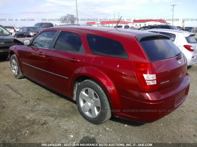 2D4FV47T38H147393 - 2008 DODGE MAGNUM RED photo 3