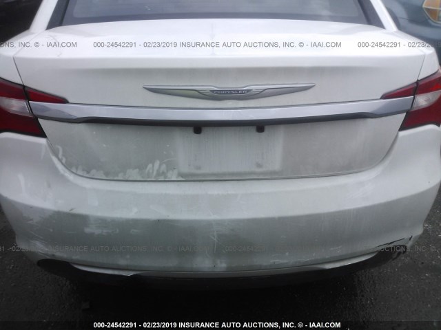 1C3CCBAB2CN228965 - 2012 CHRYSLER 200 LX WHITE photo 6