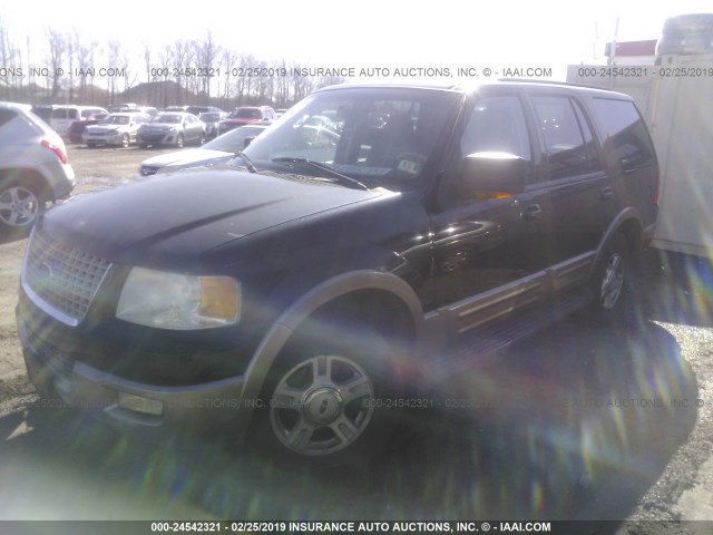 1FMEU17W63LB54379 - 2003 FORD EXPEDITION EDDIE BAUER BLACK photo 2