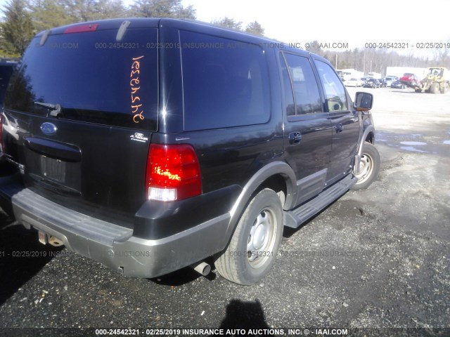 1FMEU17W63LB54379 - 2003 FORD EXPEDITION EDDIE BAUER BLACK photo 4